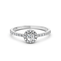 Pierścionek Soliter Wieczność z diamentami 101-10095-W-0.25
