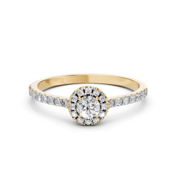 Pierścionek Soliter Wieczność z diamentami 101-10095-Y-0.25