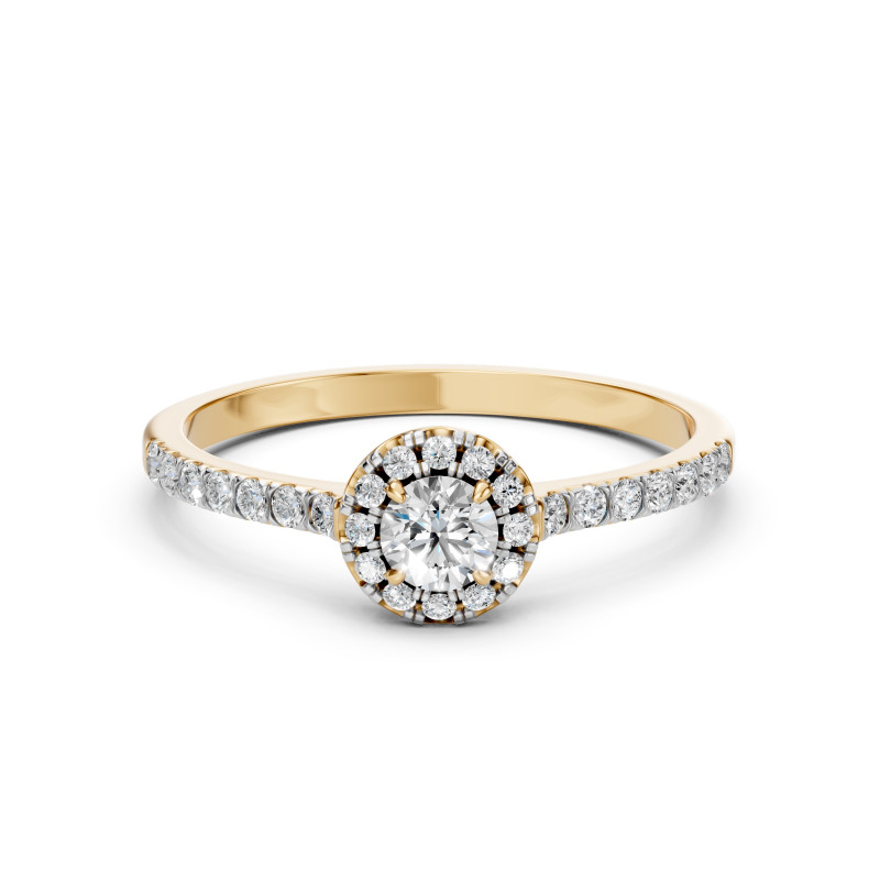 Pierścionek Soliter Wieczność z diamentami 101-10095-Y-0.25