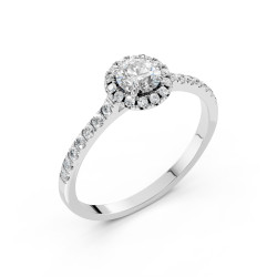 Pierścionek Soliter Wieczność z diamentami 101-10095-W-0.5