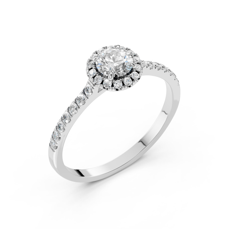 Pierścionek Soliter Wieczność z diamentami 101-10095-W-0.5