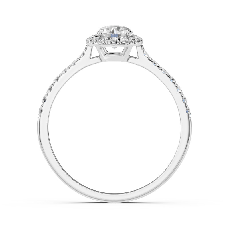 Pierścionek Soliter Wieczność z Diamentami KB 101-10095-W-0.5