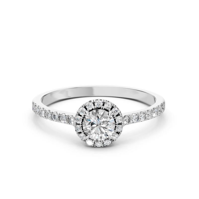 Pierścionek Soliter Wieczność z diamentami 101-10095-W-0.5