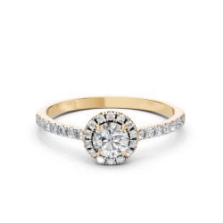 Pierścionek Soliter Wieczność z diamentami 101-10095-Y-0.5