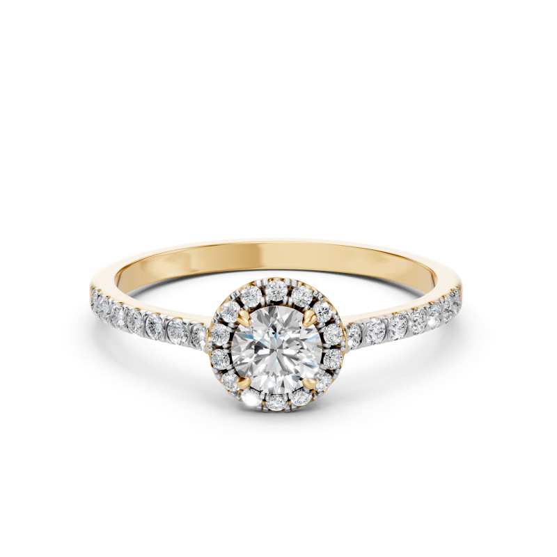 Pierścionek Soliter Wieczność z diamentami 101-10095-Y-0.5