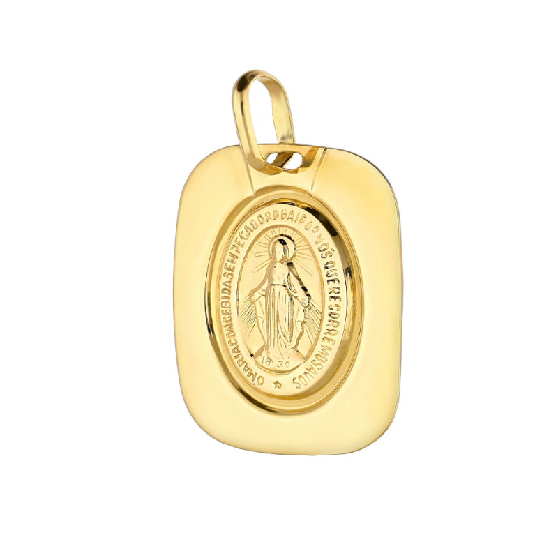 Złoty Medalik Niepokalana w Blaszce - JubilerSezam.pl