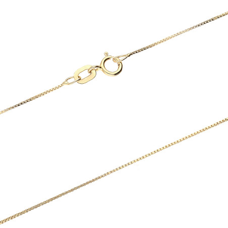 Łańcuszek złoty splot kostka próba 585