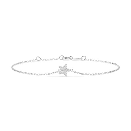 Bransoletka Minimalizm z diamentami 105-10013-W-0.03 - Jubiler Sezam