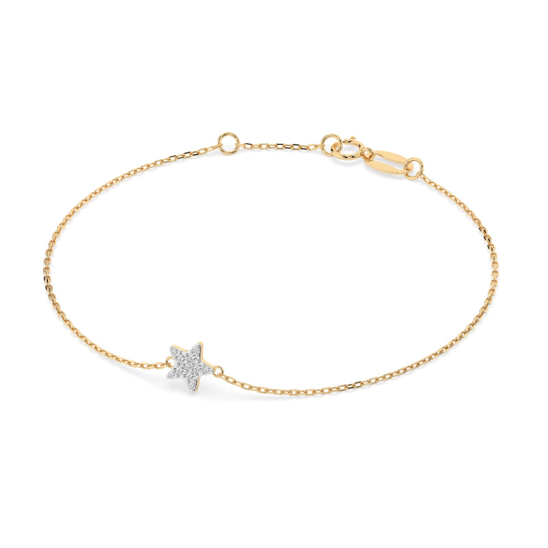 Bransoletka Minimalizm z Diamentami KB 105-10013-Y-0.03