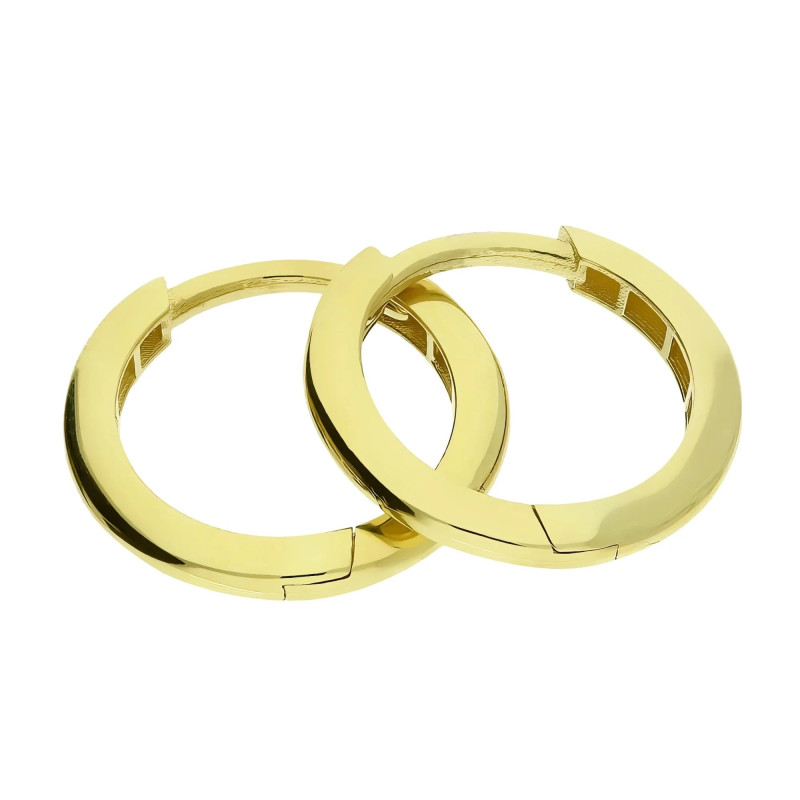 Kolczyki złote koła średnicy 14 mm