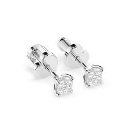 Kolczyki Soliter Motylek z diamentami 102-10113PR-W-0.34