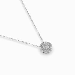 Naszyjnik Iluzja z diamentami 104-10002-W-0.1 - Jubiler Sezam