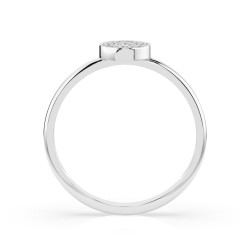 Pierścionek Iluzja z diamentami 101-10075-W-0.07 - Jubiler Sezam