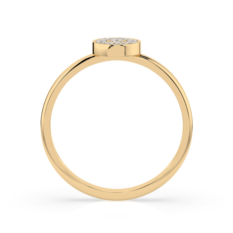 Pierścionek Iluzja z Diamentami KB 101-10075-Y-0.07