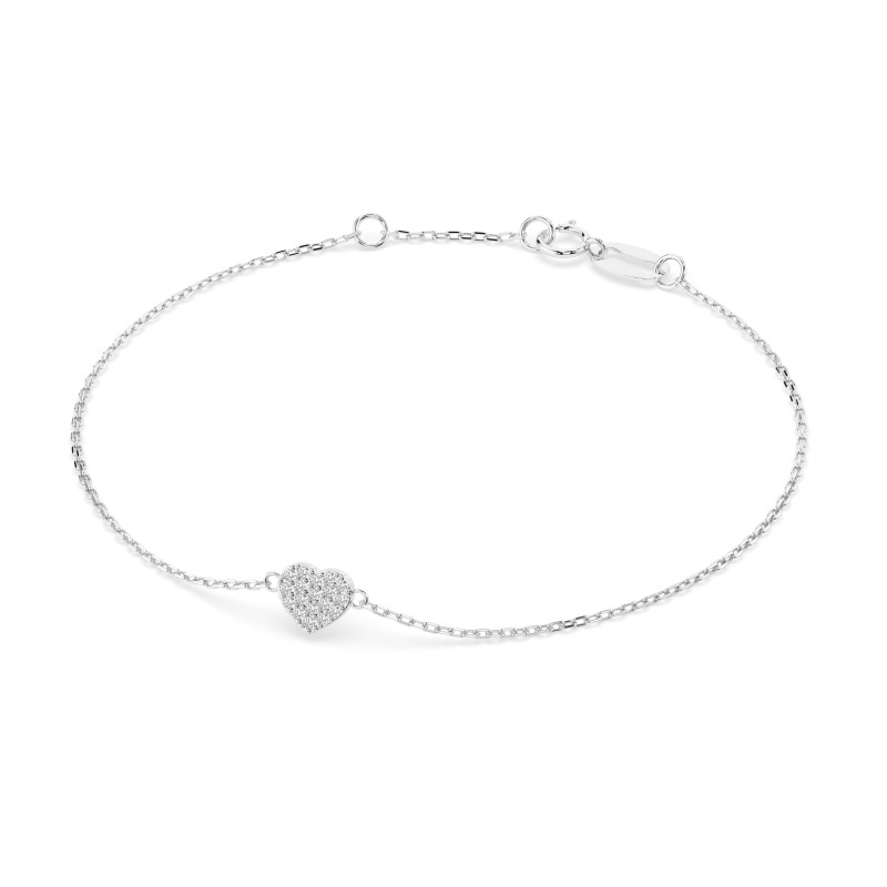 Bransoletka Minimalizm z Diamentami KB 105-10012-W-0.09