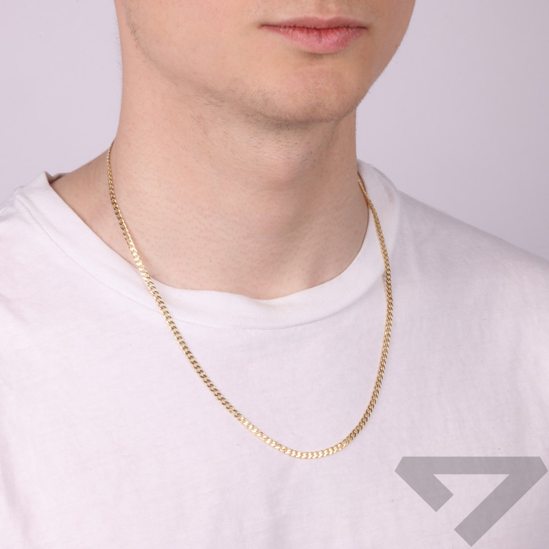 Łańcuszek pancerka 3 mm ,srebro 925 koloru złotego