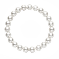 Bransoletka z perłami 8,5 mm na elastycznej gumce