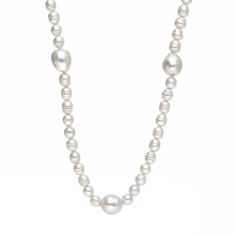 Naszyjnik z perłami barokowymi 5-12 mm