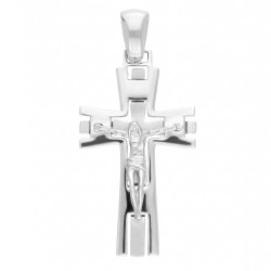 Krzyżyk srebrny z Wizerunkiem, próba 925