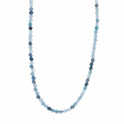 Naszyjnik z fasetowanymi kulkami, zapięcie ze srebra 925