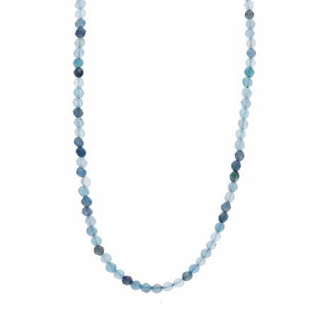 Naszyjnik z fasetowanymi kulkami, zapięcie ze srebra 925