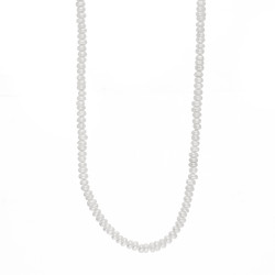 Naszyjnik z drobnymi perłami, zapięcie ze srebra 925