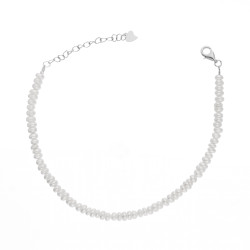 Bransoletka z perłami słodkowodnymi, zapięcie ze srebra 925