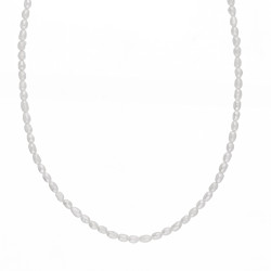 Naszyjnik z perełkami barokowymi, zapięcie ze srebra 925