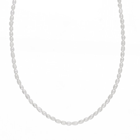 Naszyjnik z perełkami barokowymi, zapięcie ze srebra 925