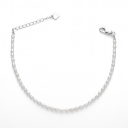 Bransoletka z perełkami barokowymi, zapięcie ze srebra 925