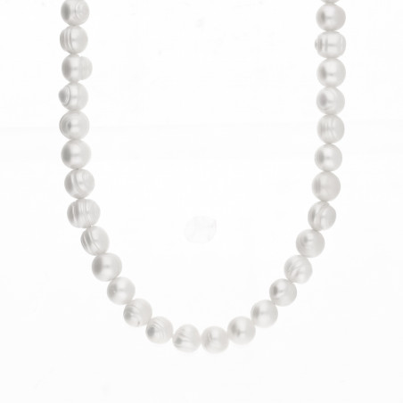 Naszyjnik z perłami barokowymi 7,5-8,5 mm, zapięcie ze srebra 925
