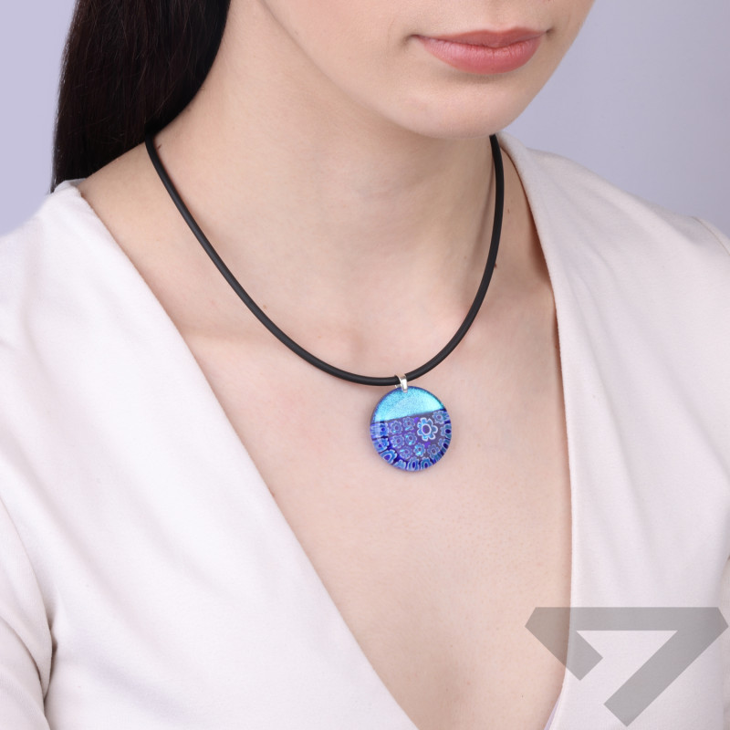 Wisiorek CAPITO ze szkła Murano, koluszko ze srebra 925