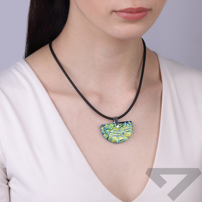 Wisior srebrny RIALTO ze szkłem murano, koluszko próby 925