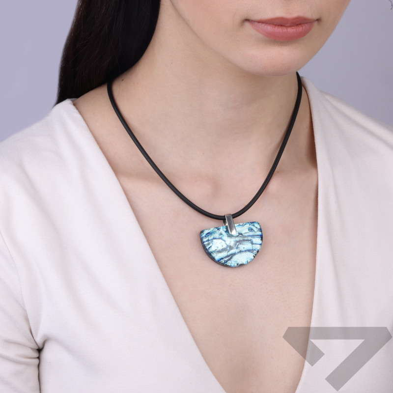 Wisior srebrny RIALTO ze szkłem murano, koluszko próby 925