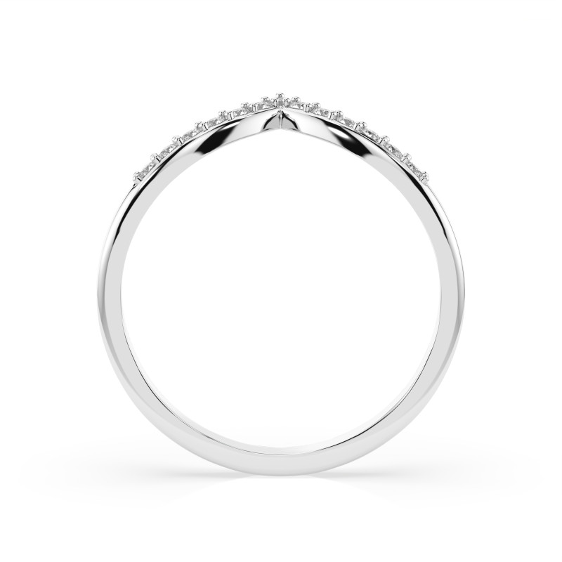 Pierścionek Minimalizm z Diamentami KB 101-10161/1-W-0.13