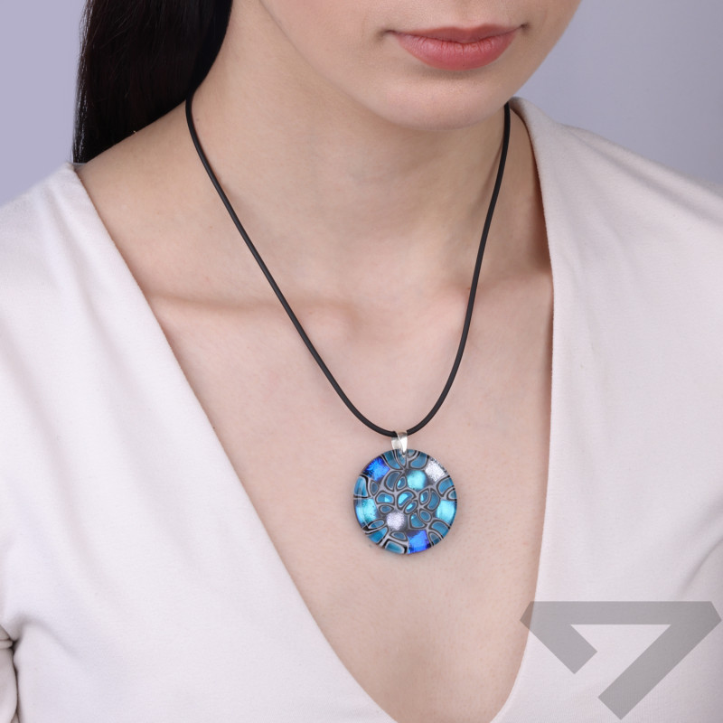 Wisior PALLONCINI ze szkła Murano, koluszko ze srebra 925