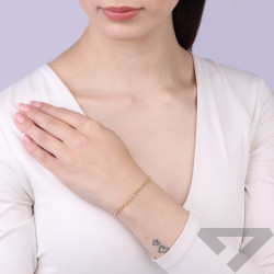 Bransoletka złota dmuchana typu rolo 3 mm, próba 375