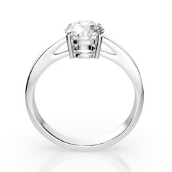 Pierścionek Soliter z diamentem 101-10012/1-W-1.0 - Jubiler Sezam