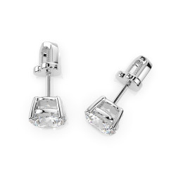 Kolczyki Soliter Motylek z diamentami 102-10012/1-W-2.0