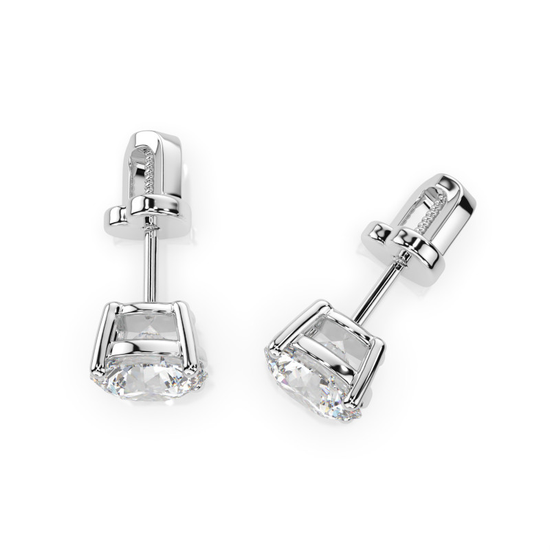 Kolczyki Soliter Motylek z diamentami 102-10012/1-W-2.0