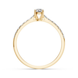 Pierścionek Soliter Wieczność z diamentami 101-10094-Y-0.2