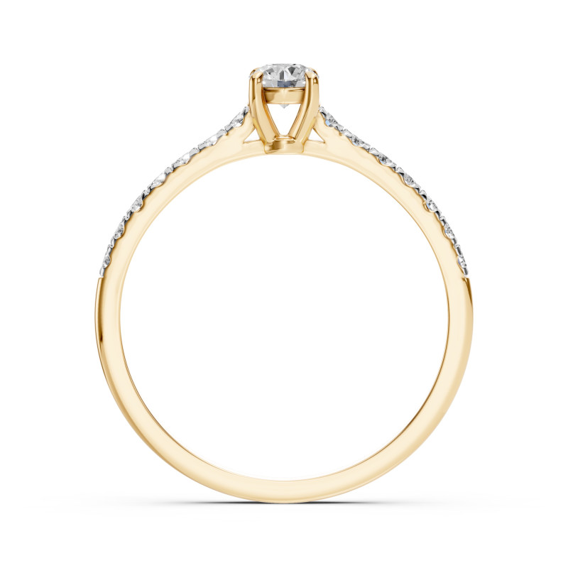 Pierścionek Soliter Wieczność z Diamentami KB 101-10094-Y-0.2