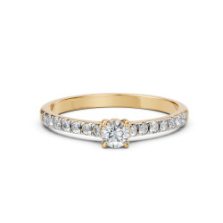 Pierścionek Soliter Wieczność z diamentami 101-10094-Y-0.2