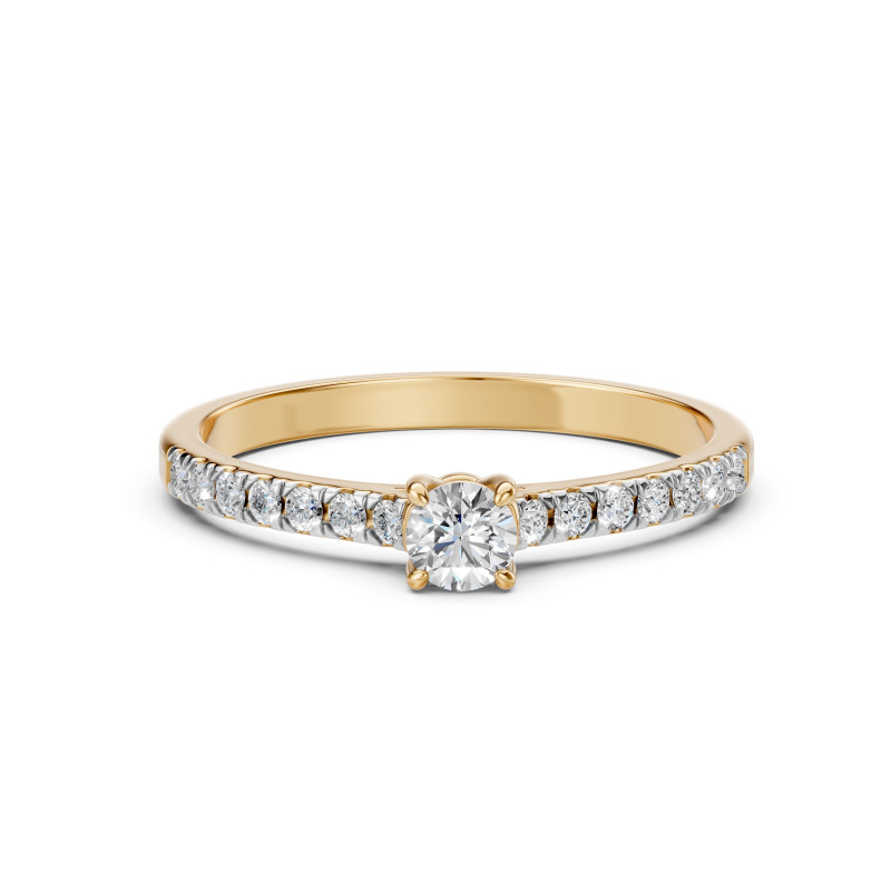 Pierścionek Soliter Wieczność z diamentami 101-10094-Y-0.2