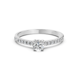 Pierścionek Soliter Wieczność z diamentami 101-10094-W-0.4