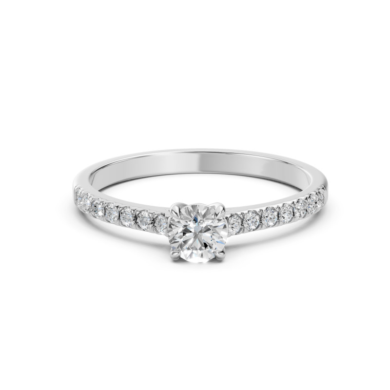 Pierścionek Soliter Wieczność z diamentami 101-10094-W-0.4