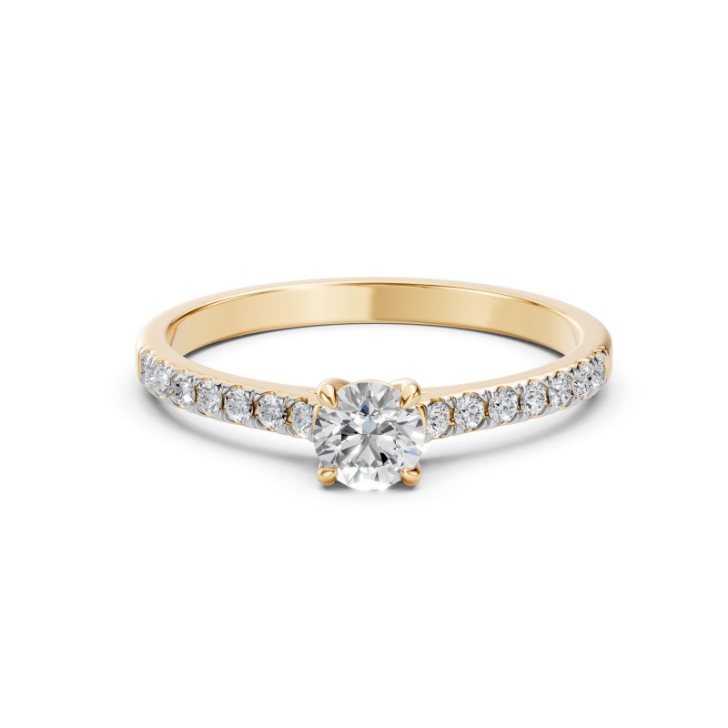 Pierścionek Soliter Wieczność z diamentami 101-10094-Y-0.4