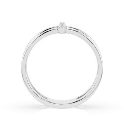 Pierścionek Minimalizm z diamentami 101-10069-W-0.04 - Jubiler Sezam