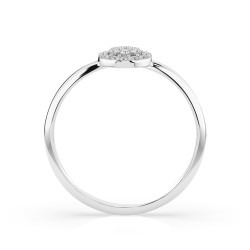 Pierścionek Iluzja z diamentami 101-10072-W-0.08 - Jubiler Sezam