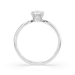 Pierścionek Soliter z diamentem 101-10040-W-0.3 - Jubiler Sezam